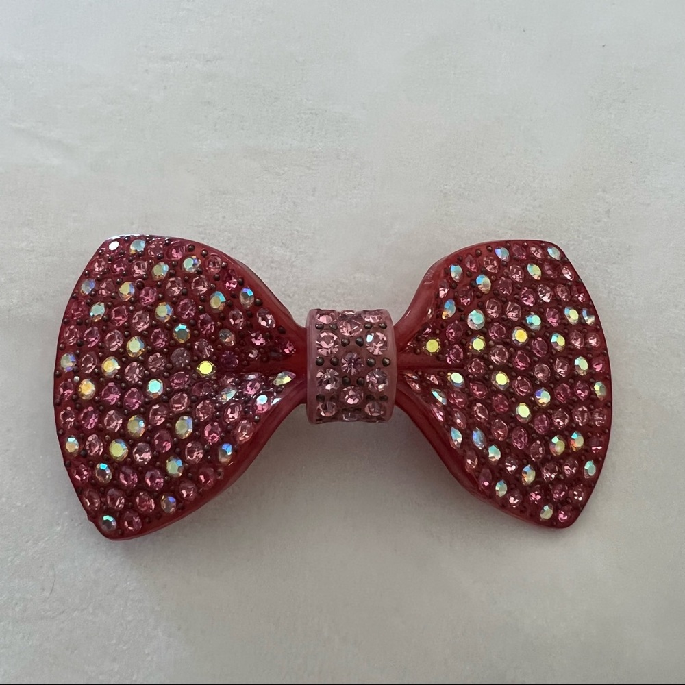 Sparkly bow tie hair clip